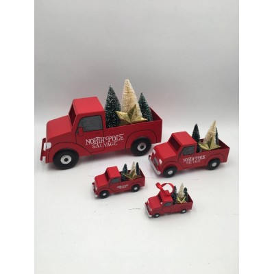 High Quality Christmas Pendant Mini Truck Christmas Tree Ornaments