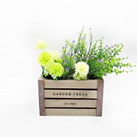 Wholesale Vintage Rustic Country Style Herbs Flower Planter Pots Box Classic Outdoor Indoor Home Interior Garden Decor